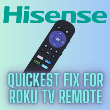 Hisense TV Remote Not Working Blue Light: Fixes