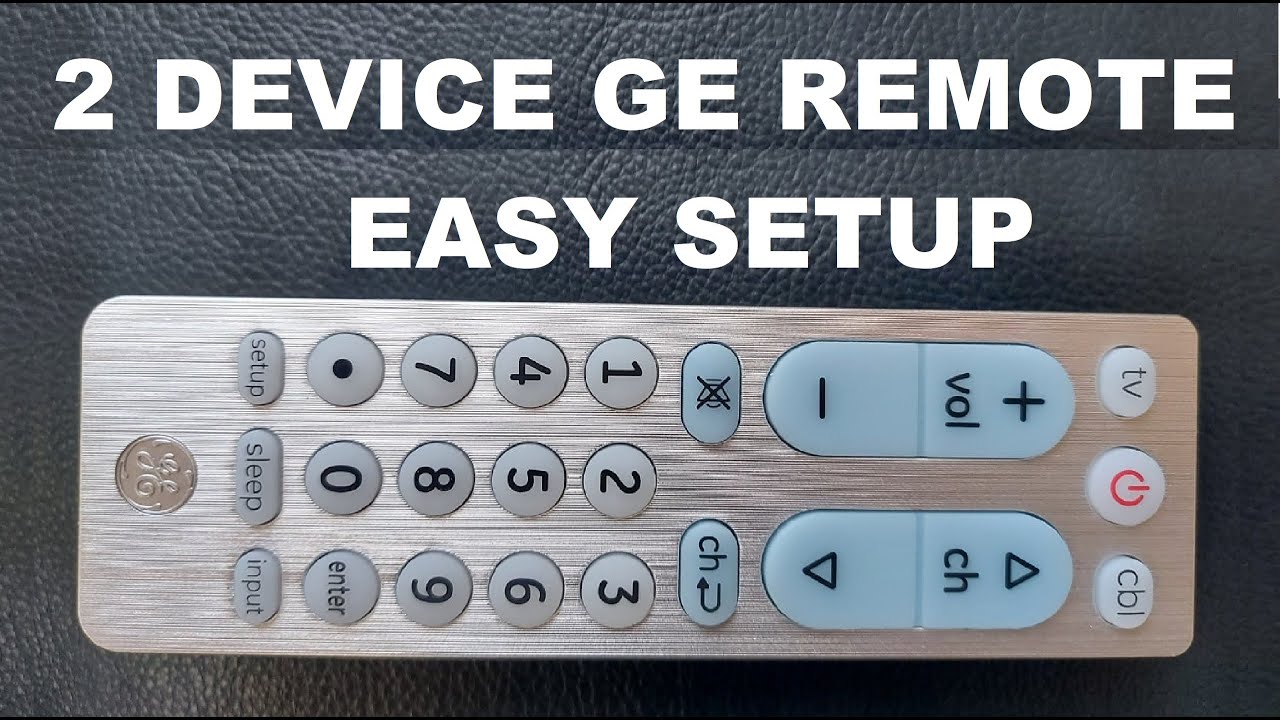 How To Program GE Universal Remote To Sanyo TV