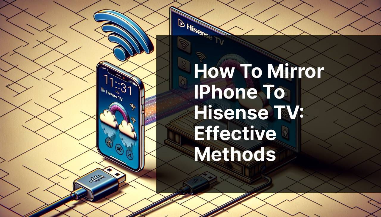 How to Screen Mirror iPhone to Hisense TV Guide